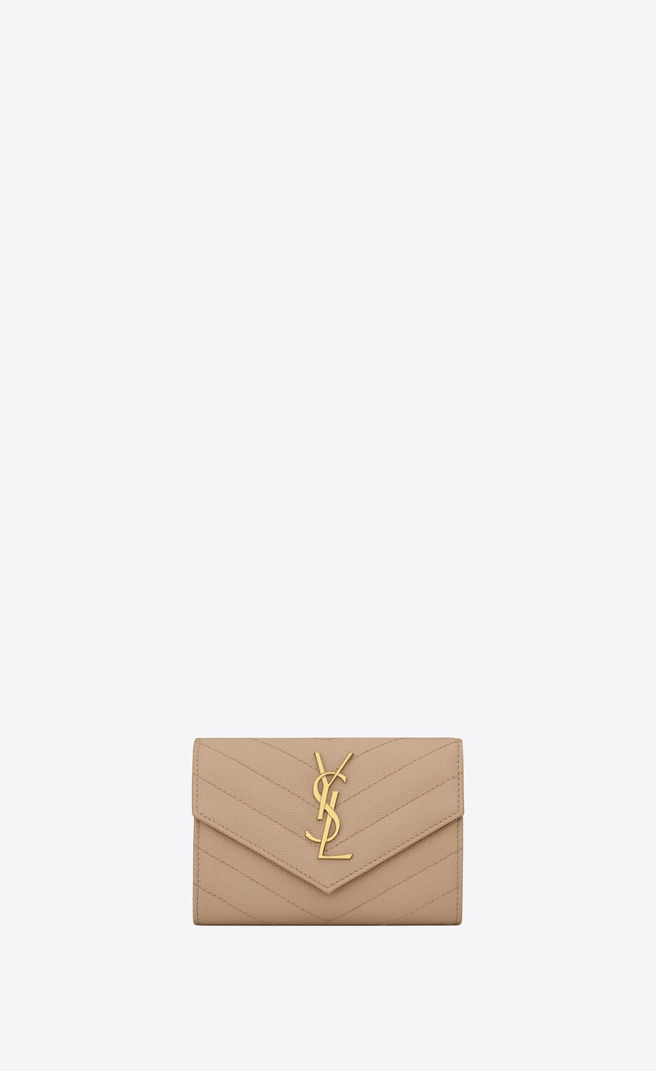 CASSANDRE MATELASSÉ SMALL ENVELOPE WALLET IN GRAIN DE POUDRE EMBOSSED LEATHER